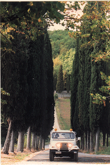 Jeep in der Toskana 1989